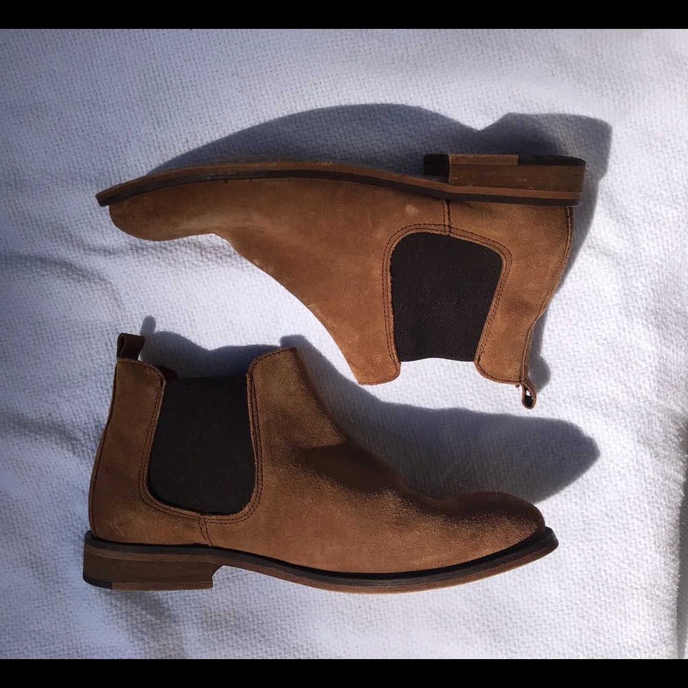 Wolverine Jean Suede Chelsea brown ankle boots 8.5